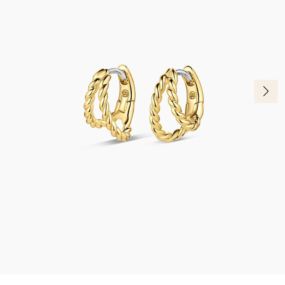 Gorjana Gold Twisted Hoop Earrings